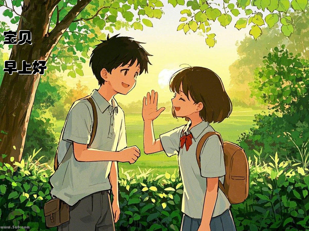 宝贝早上好